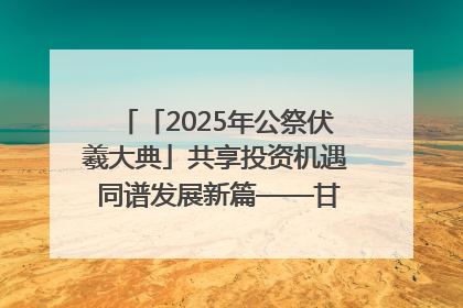 「2025年公祭伏羲大典」共享投资机遇 同谱发展新篇——甘肃省文旅产业链招商引资推介会侧记