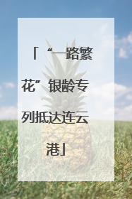 “一路繁花”银龄专列抵达连云港