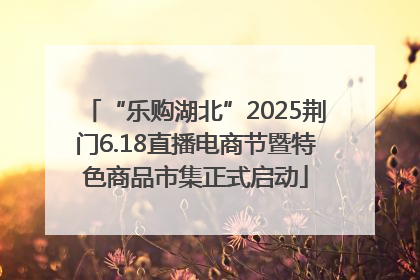 “乐购湖北”2025荆门6.18直播电商节暨特色商品市集正式启动