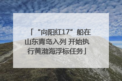 “向阳红17”船在山东青岛入列 开始执行黄渤海浮标任务