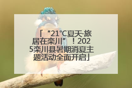 “21℃夏天·旅居在栾川”！2025栾川县暑期消夏主题活动全面开启