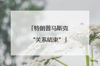特朗普马斯克“关系结束”