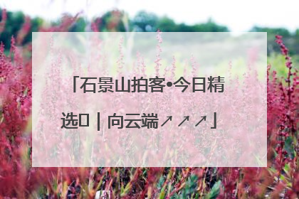 石景山拍客•今日精选⑳｜向云端↗↗↗