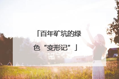 百年矿坑的绿色“变形记”