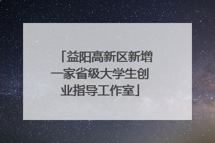益阳高新区新增一家省级大学生创业指导工作室