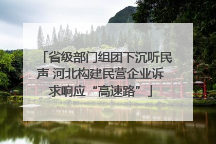 省级部门组团下沉听民声 河北构建民营企业诉求响应“高速路”