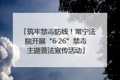 筑牢禁毒防线！常宁法院开展“6·26”禁毒主题普法宣传活动