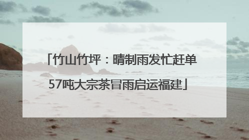 竹山竹坪：晴制雨发忙赶单 57吨大宗茶冒雨启运福建