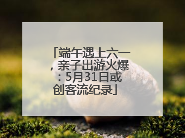 端午遇上六一，亲子出游火爆：5月31日或创客流纪录