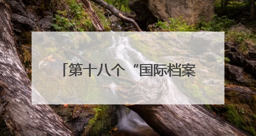 第十八个“国际档案日”来临之际，一起了解“山东档案”