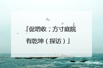 促增收，方寸庭院有乾坤（探访）