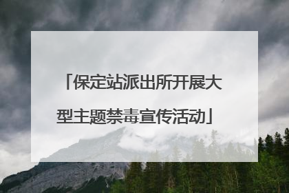 保定站派出所开展大型主题禁毒宣传活动