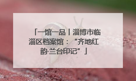 一馆一品丨淄博市临淄区档案馆：“齐地红韵·兰台印记”