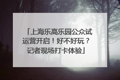 上海乐高乐园公众试运营开启！好不好玩？记者现场打卡体验