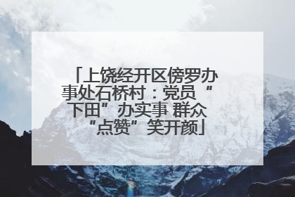 上饶经开区傍罗办事处石桥村：党员“下田”办实事 群众“点赞”笑开颜