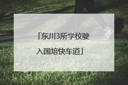 东川3所学校驶入国培快车道