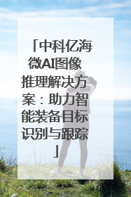 中科亿海微AI图像推理解决方案：助力智能装备目标识别与跟踪