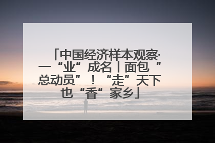 中国经济样本观察·一“业”成名丨面包“总动员”！“走”天下也“香”家乡