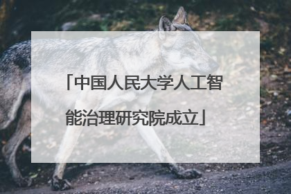 中国人民大学人工智能治理研究院成立
