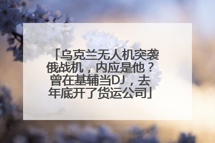 乌克兰无人机突袭俄战机，内应是他？曾在基辅当DJ，去年底开了货运公司