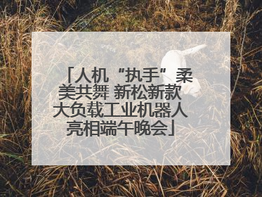 人机“执手”柔美共舞 新松新款大负载工业机器人亮相端午晚会