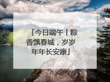 今日端午丨粽香飘春城，岁岁年年长安康