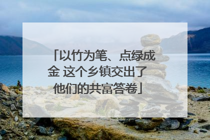 以竹为笔、点绿成金 这个乡镇交出了他们的共富答卷