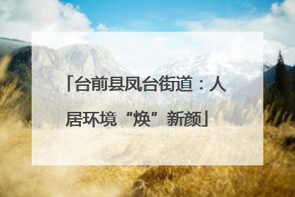 台前县凤台街道：人居环境“焕”新颜