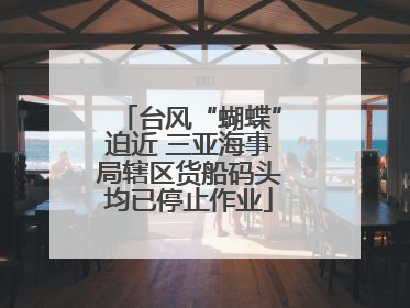 台风“蝴蝶”迫近 三亚海事局辖区货船码头均已停止作业