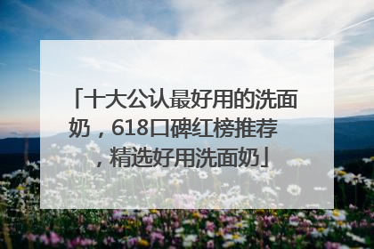十大公认最好用的洗面奶，618口碑红榜推荐，精选好用洗面奶