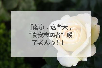 南京：这些天，“食安志愿者”暖了老人心！