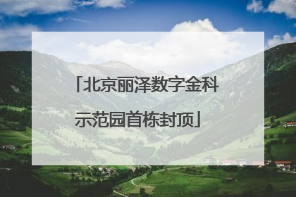 北京丽泽数字金科示范园首栋封顶