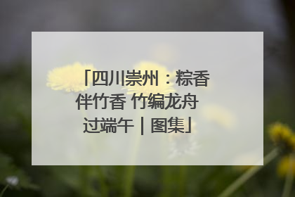 四川崇州：粽香伴竹香 竹编龙舟过端午｜图集