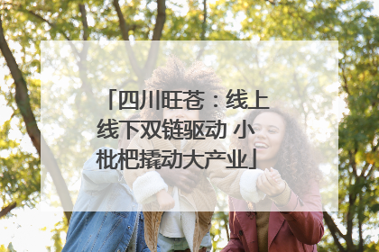 四川旺苍：线上线下双链驱动 小枇杷撬动大产业