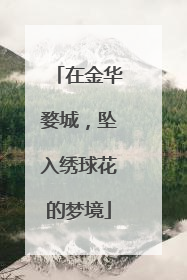 在金华婺城，坠入绣球花的梦境