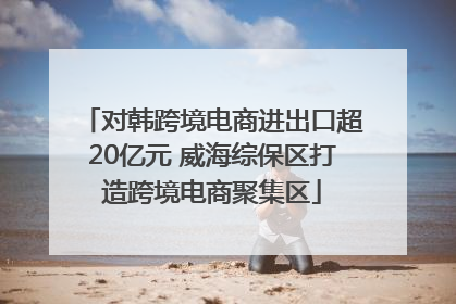 对韩跨境电商进出口超20亿元 威海综保区打造跨境电商聚集区
