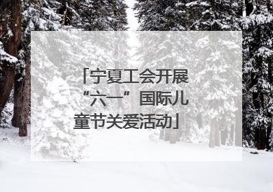 宁夏工会开展“六一”国际儿童节关爱活动