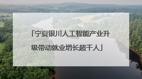 宁夏银川人工智能产业升级带动就业增长超千人