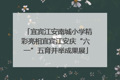 宜宾江安南城小学精彩亮相宜宾江安庆“六一”五育并举成果展