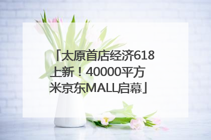 太原首店经济618上新！40000平方米京东MALL启幕