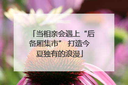 当相亲会遇上“后备厢集市” 打造今夏独有的浪漫