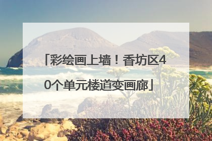 彩绘画上墙！香坊区40个单元楼道变画廊