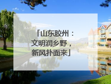 山东胶州：文明润乡野，新风扑面来