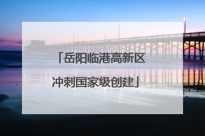 岳阳临港高新区冲刺国家级创建