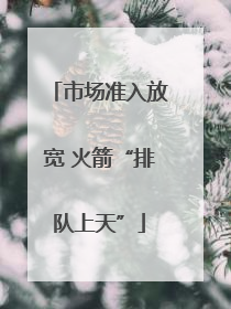 市场准入放宽 火箭“排队上天”