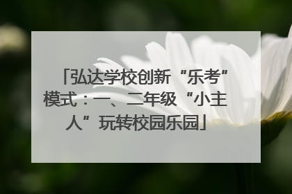 弘达学校创新“乐考”模式：一、二年级“小主人”玩转校园乐园