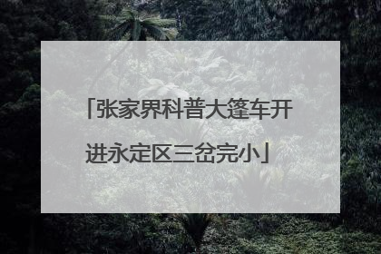 张家界科普大篷车开进永定区三岔完小