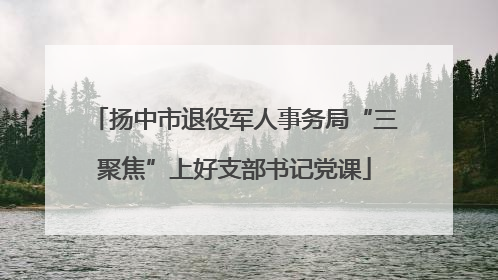 扬中市退役军人事务局“三聚焦”上好支部书记党课