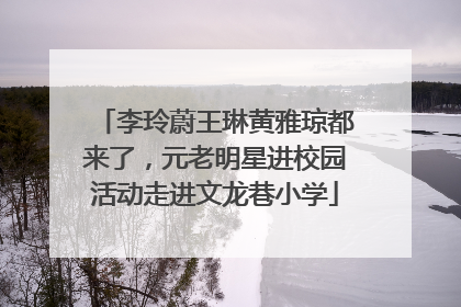 李玲蔚王琳黄雅琼都来了，元老明星进校园活动走进文龙巷小学