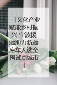 文化产业赋能乡村振兴 宁波援疆助力新疆库车入选全国试点城市